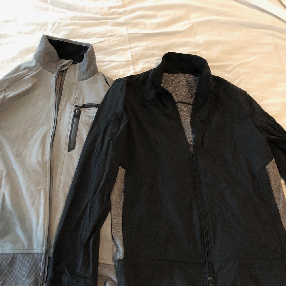lululemon athletica Black and Gray Performance Jackets